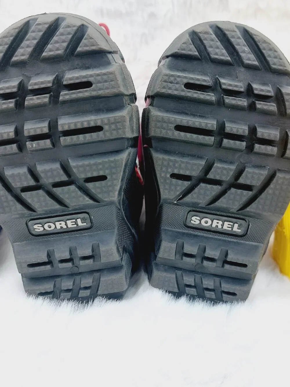 Set of 3 The North Face Sorel Crocs Girl's Pink Blue Yellow Winter Boots Size 6